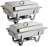 Olympia Milan chafing dish set 2 stuks | S300