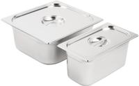Vogue SA240 RVS Gastronorm Bakken Set 1/3 en 2/3 met Deksels