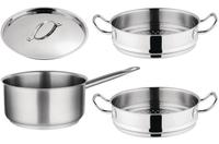 Vogue 3-Delige Set met Steelpan En Stomers - Vogue SA616