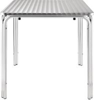 Bolero vierkante RVS tafel 70cm | U505