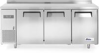 Arktic Vrieswerkbank Kitchen Line | 3 deuren, 390L, D=600 | Geforceerd, -17°C/-22° | Met Rand | 233399
