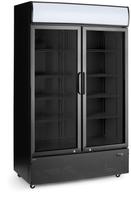 Arktic 236949 Backbar koelkast met lichtbak, dubbele deur, , 512L, Zwart, 220-240V/510W, 1120x585x(H)1900mm