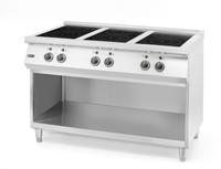 HENDI 237397 Inductiekookplaat met 6 kookzones, , 400V/25500W, 1200x700x(H)890mm