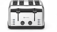 Toaster 4-Sneetjes - HENDI - 240V/1500W - 295x335x(H)180mm - 261187
