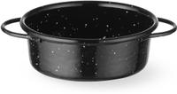 HENDI 622513 Braadpan "fuente", geëmailleerd, , Zwart, Diameter ⌀ 100 mm - Hoogte 40 mm