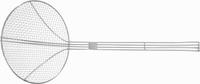 Hendi Frituurschep rvs 220x540mm met versterkte draadgreep | diameter 22cm | 640708