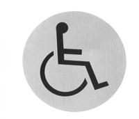 Hendi Deurschild rvs Rolstoel 75 mm | 663646