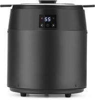 HENDI 860564 Soepketel zonder water, 10L, , 10L, Zwart, 220-240V/450W, Diameter ⌀ 33 cm - Hoogte 39,8 cm