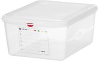 HENDI 873274 Container GN 1/2 polypropyleen, , GN 1/2, 10L, Transparant, 325x265x(H)150mm