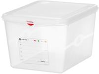 HENDI 873281 Container GN 1/2 polypropyleen, , GN 1/2, 12,5 Liter, Transparant, 325x265x(H)200mm