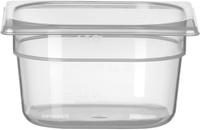 Hendi Gastronormbak 1/6 | 100 mm hoog | PP tranparant | koel/vries | 880425