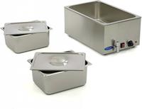 Maxima Bain Marie - met Tapkraan - incl. 2x 1/2 GN-Set - Elektrisch - 09300010