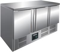 SARO Gekoelde Werkbank met 3 Deuren Model VIVIA S 903 S/S TOP