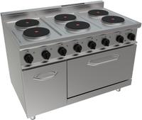 SARO Elektrisch Fornuis met Elektrische Oven Model E7/CUET6LE