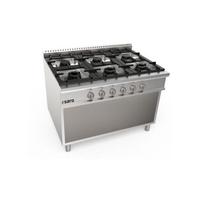 SARO Gasfornuis Open Onderbouw 6 Pits LQ Model LQ / CUG6BA