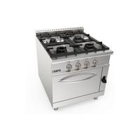 SARO Gasfornuis + Gasoven 4 Pits LQ Model LQ / CUG4NG