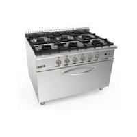 SARO Gasfornuis + Gasoven 6 Pits LQ Model LQ / CUG6FM