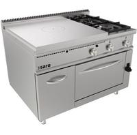 SARO Doorkookplaat Fornuis Gasoven + 2 Branders + Deur LQ Model LQ / TPG6LO