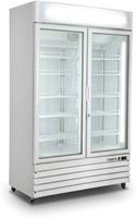 SARO Vrieskast met Ventilator Koeling 2 Glasdeuren Model D 800 Wit - D 800 - WIT