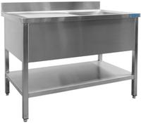 SARO Spoeltafel met 1 Wasbak Rechts 700 mm Diepte 2000 Mm - 700-2530R