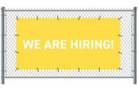 Syna Hekwerkbanner 200 X 100 cm Wij Zoeken Collega's Engels Geel - FBG200-100-I723