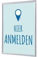 Syna Kliklijst A1 Complete Set hier Melden Blauw Duits - KRA1G25LPPI454