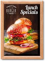 Syna 25 mm Kliklijst Rechte Hoeken A3 Hout - KRA3G25LB