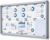 Syna Vergrendelbaar Notitiebord met Schuifdeuren 10x A4 - SCSL10XA4