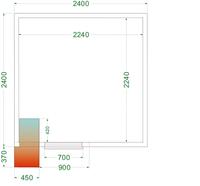 TEFCOLD Koelruimte (Compleet met Monoblock) - CRPF2424