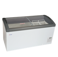 Elcold DIEPVRIESKOFFER met GEBOGEN GEBOGEN GLAZEN GLIJDEKSELS - FOCUS 151