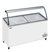 Vriezer voor Schepijs - schuin Oplopend met Bovenblad - IC501SCE+SO