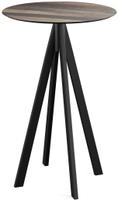 Infinity Statafel Zwart Frame + Tropical Wood HPL 70 cm - Essentials 120041270