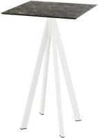 Infinity Statafel Wit Frame + Galaxy Marble HPL 70x70 cm - Essentials 120051577