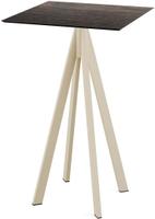 Infinity Statafel Zand Frame + Riverwashed Wood HPL 70x70 cm - Essentials 120061477