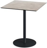 Urban Terrastafel Zwart Frame + Moonstone HPL 70x70 cm - Essentials 130011377