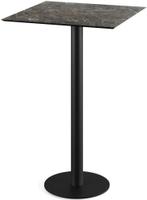 Urban Statafel Zwart Frame + Galaxy Marble HPL 70x70 cm - Essentials 130041577