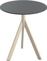 Essentials Infinity Tripod Terrastafel Zand Frame + Zwart HPL 70 cm - 140031070