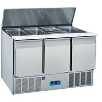 Mastro Saladette | 3 Deuren Gn 1/1 | 12X Gn 1/3 H=150mm | 0°/+8°C | 9790C