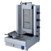 Mastro Kebab Grill Op Gas Met 3 Verwarmingsdelen, Aandrijving Onderin, 35 Kg | 9826N