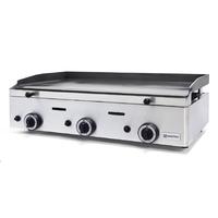 Gas Griddle Plate With 3 Grill Zones, Tabletop, Smooth Plate - AJA0005/RN