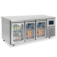 Refrigerated Counter Pass-Through With 3+3 Glas Doors GN1/1 Both Sides, -2°/+8°C - WiFi - Virtus BNA0065/FNG