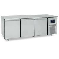 Refrigerated Pastry Counter 3 Doors 600x400 Mm, Stainless Steel Top, -2°/+8°C - WiFi - Virtus BNZ0006/FNPI