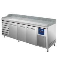 Pizza Counter 3 Doors 600x400 mm 7 Drawers 600x400 Mm - CCZ0112