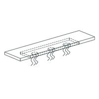 Heating Unit With Ceramic Heating Element 3x 250W L=1490 Mm - ER16/K