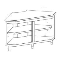 Internal Corner Unit, 90°, Mastro IIA1009VT