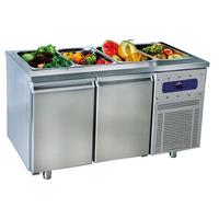 Mastro Saladette | 2 Deuren Gn 1/1 | 4X Gn 1/1 H=150mm | -2°/+8°C | SALADBAR2