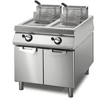 Gas Fryer 13+13 Liters On Cabinet With Door, Virtus VS11080FRGS13