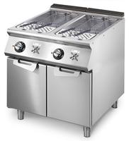 Mastro Electrische Pastakoker, 2 Gn 2/3 Bakken, Capaciteit: 2X 26 Liter, Vaste Verwarmingselementen | VS7080CPES