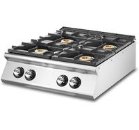 Gas Range With 4 Burners, Pressed Working Top, Virtus VS9080PCGST