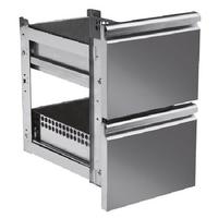 Drawers Kit 2x 1/2 For Pizza Counters With Depth 800 mm, Mastro Z/F2D6040
